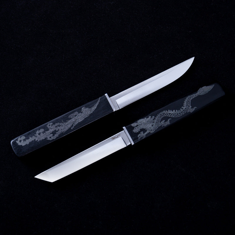Limited Edition Onyx Black Dual Blade Chef Knife - JAPAKNIVES