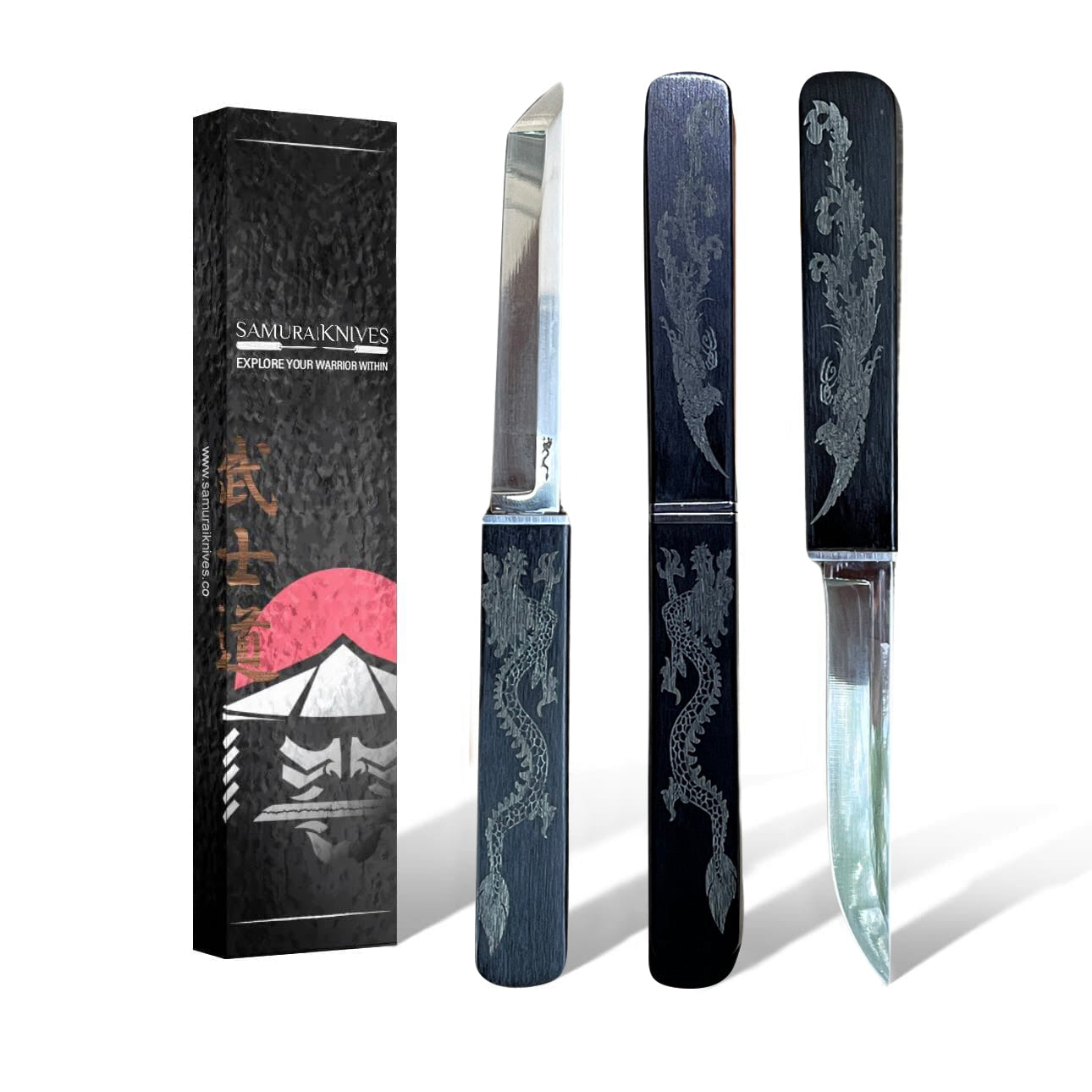 Limited Edition Onyx Black Dual Blade Chef Knife - JAPAKNIVES