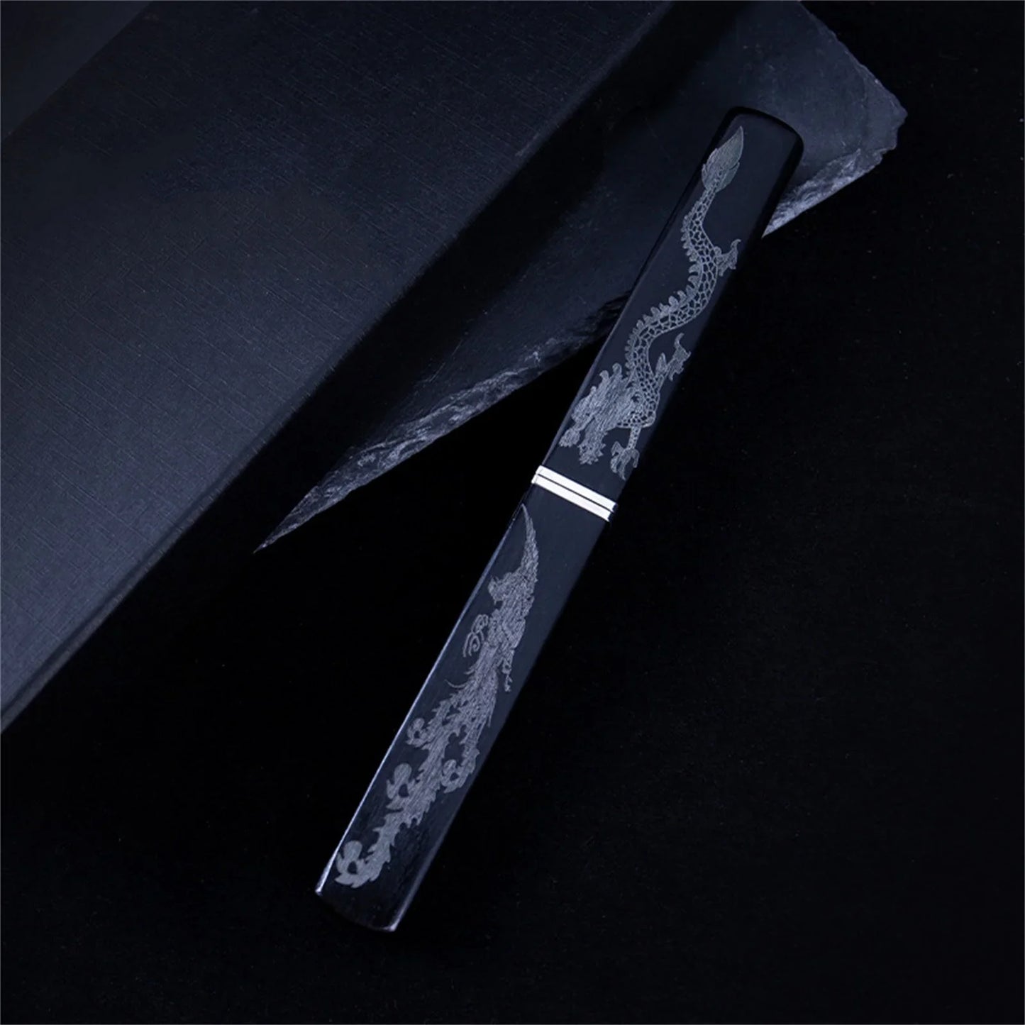 Limited Edition Onyx Black Dual Blade Chef Knife - JAPAKNIVES
