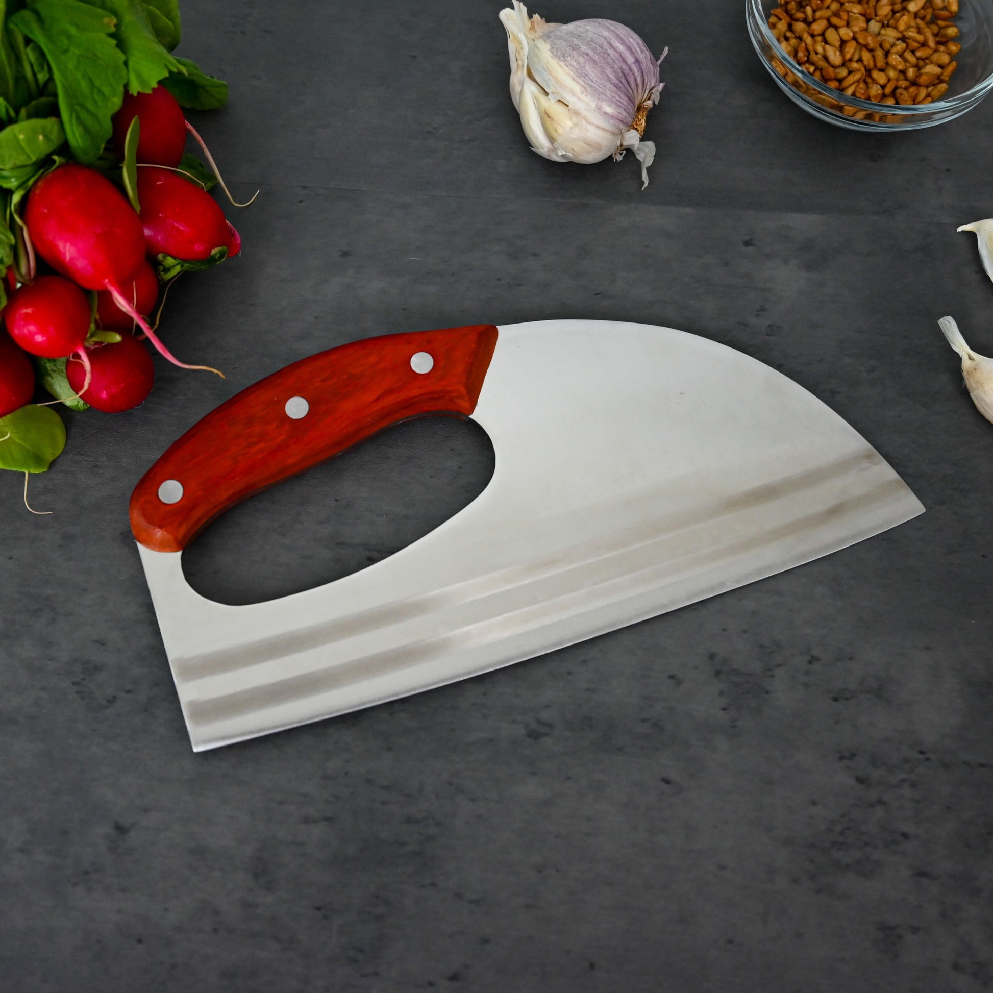 8.5" Curved Easy Handle Chef Knife - JAPAKNIVES