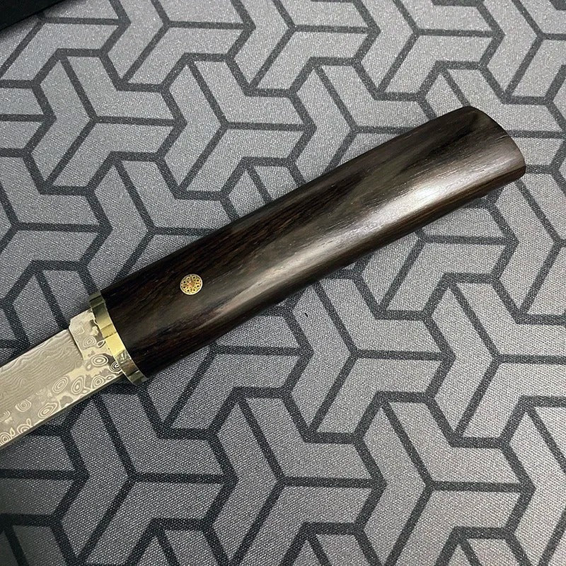 Damascus Onyx Black Samurai Chef Knife - JAPAKNIVES