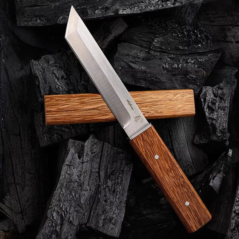 Oak Brown Traditional Samurai Chef Knife - JAPAKNIVES