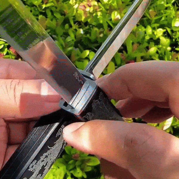 Limited Edition Onyx Black Dual Blade Chef Knife - JAPAKNIVES